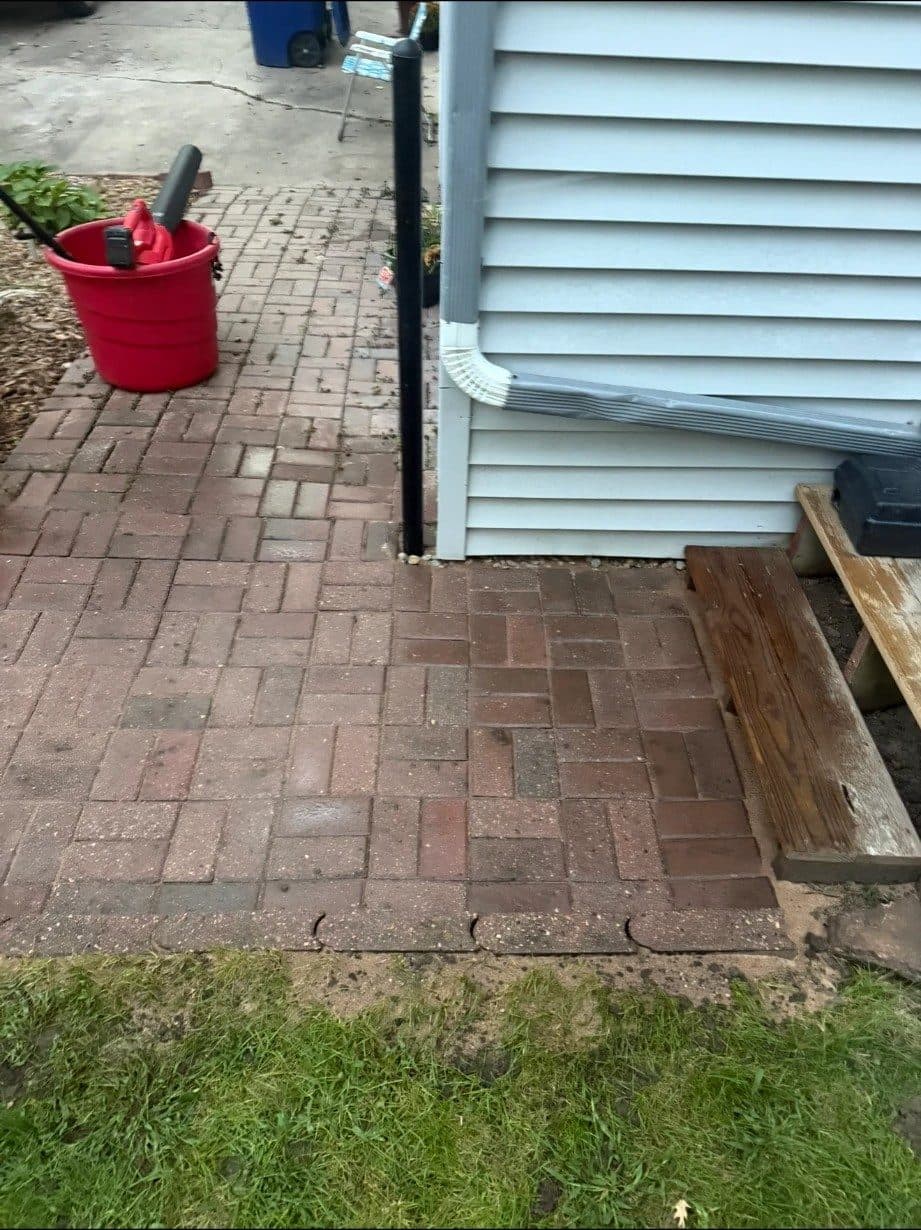 Paver Patio Repair after