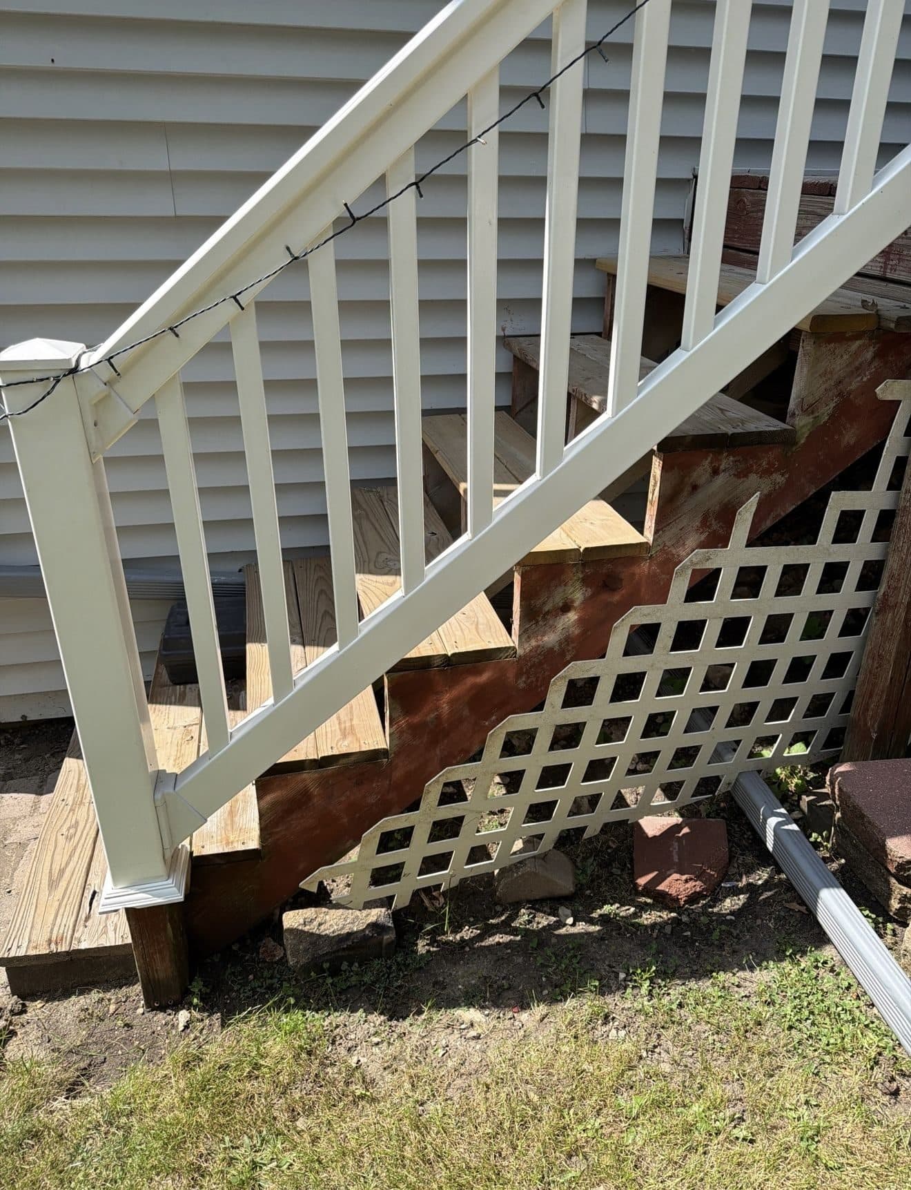 Deck Skirting before